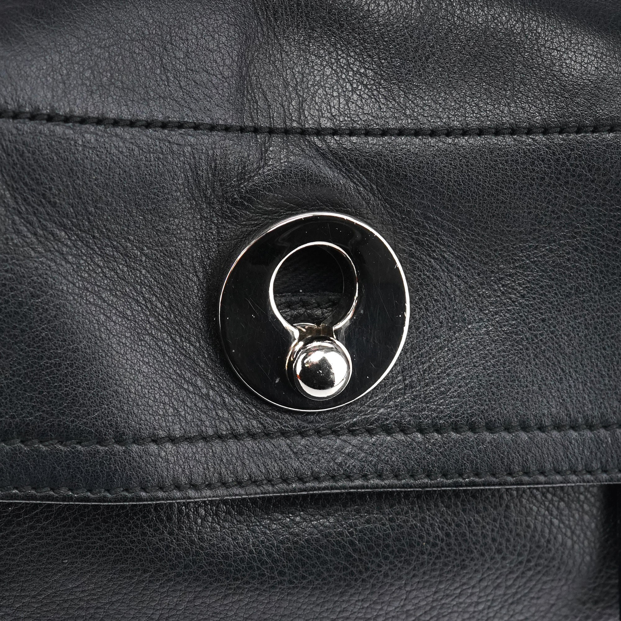 289278 Black Leather Muse Two Bag