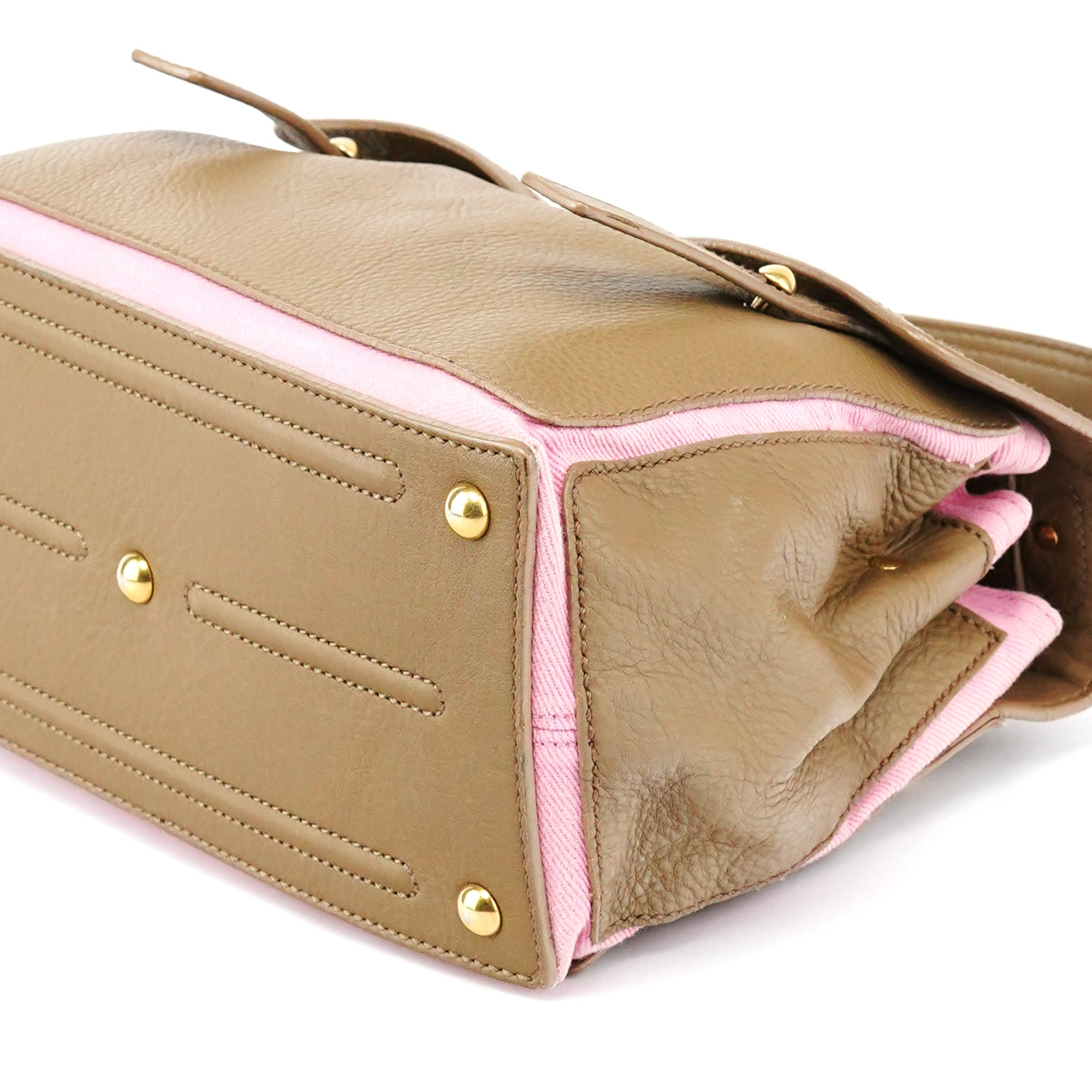 289278 Olive Green Pink Muse Two 2-Way Bag