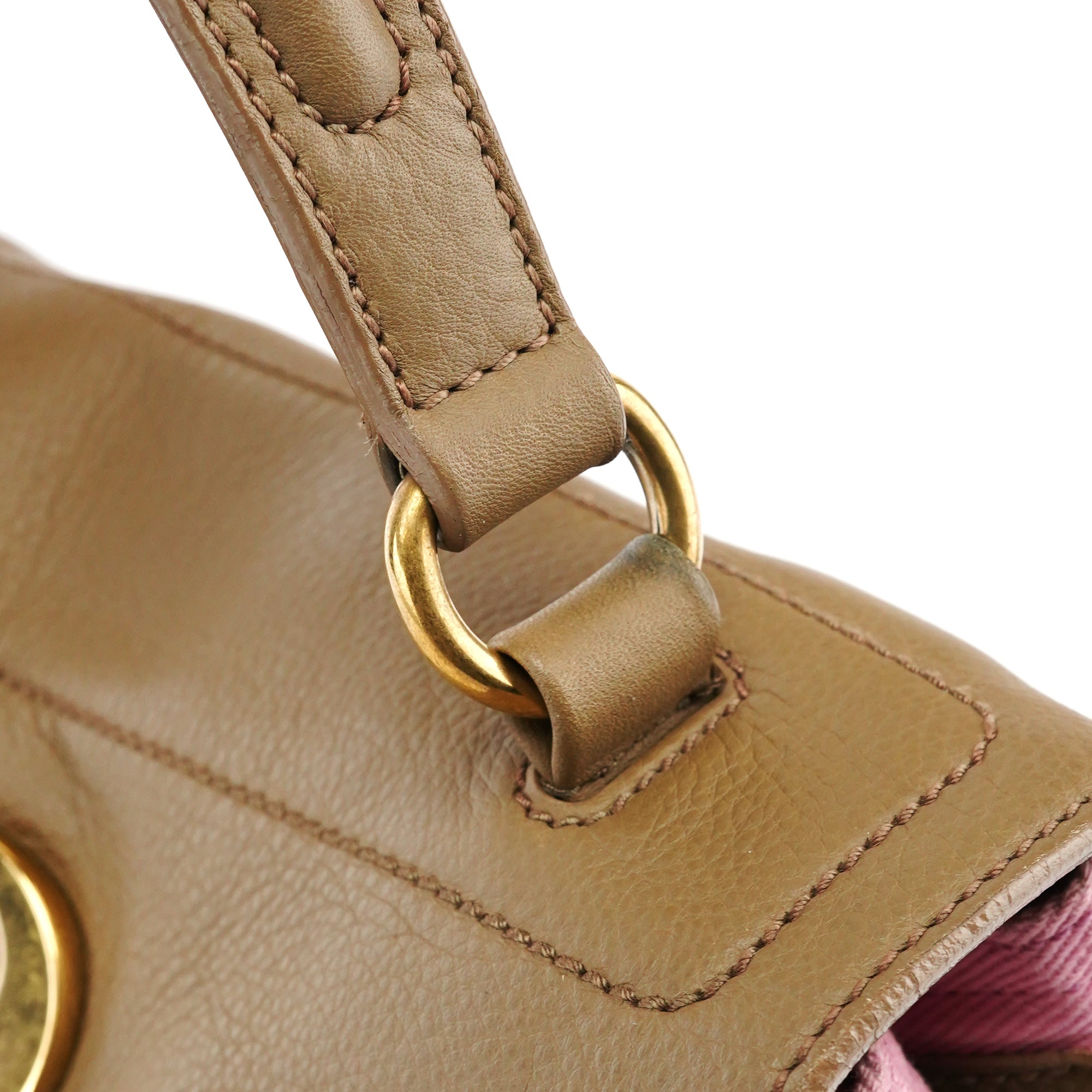 289278 Olive Green Pink Muse Two 2-Way Bag