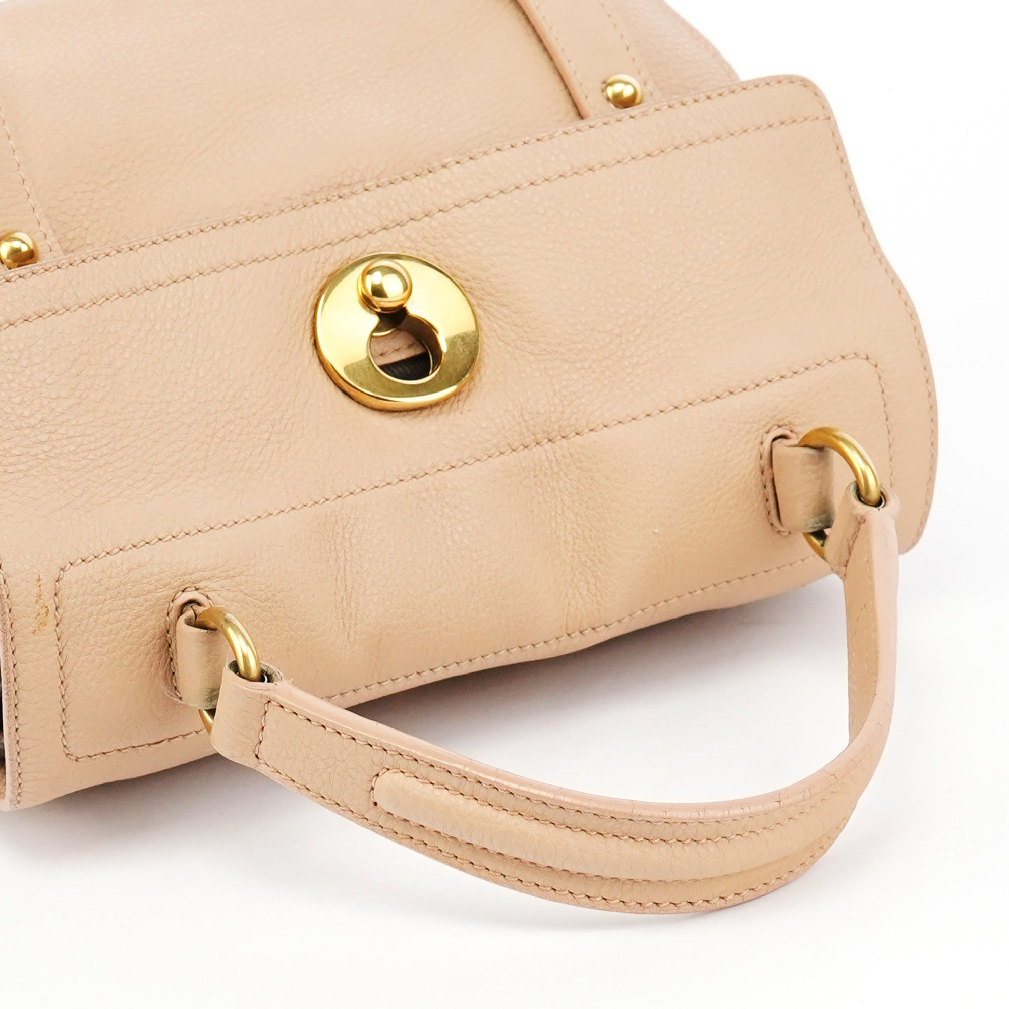 Beige Brown Leather Muse Two 2-Way Bag