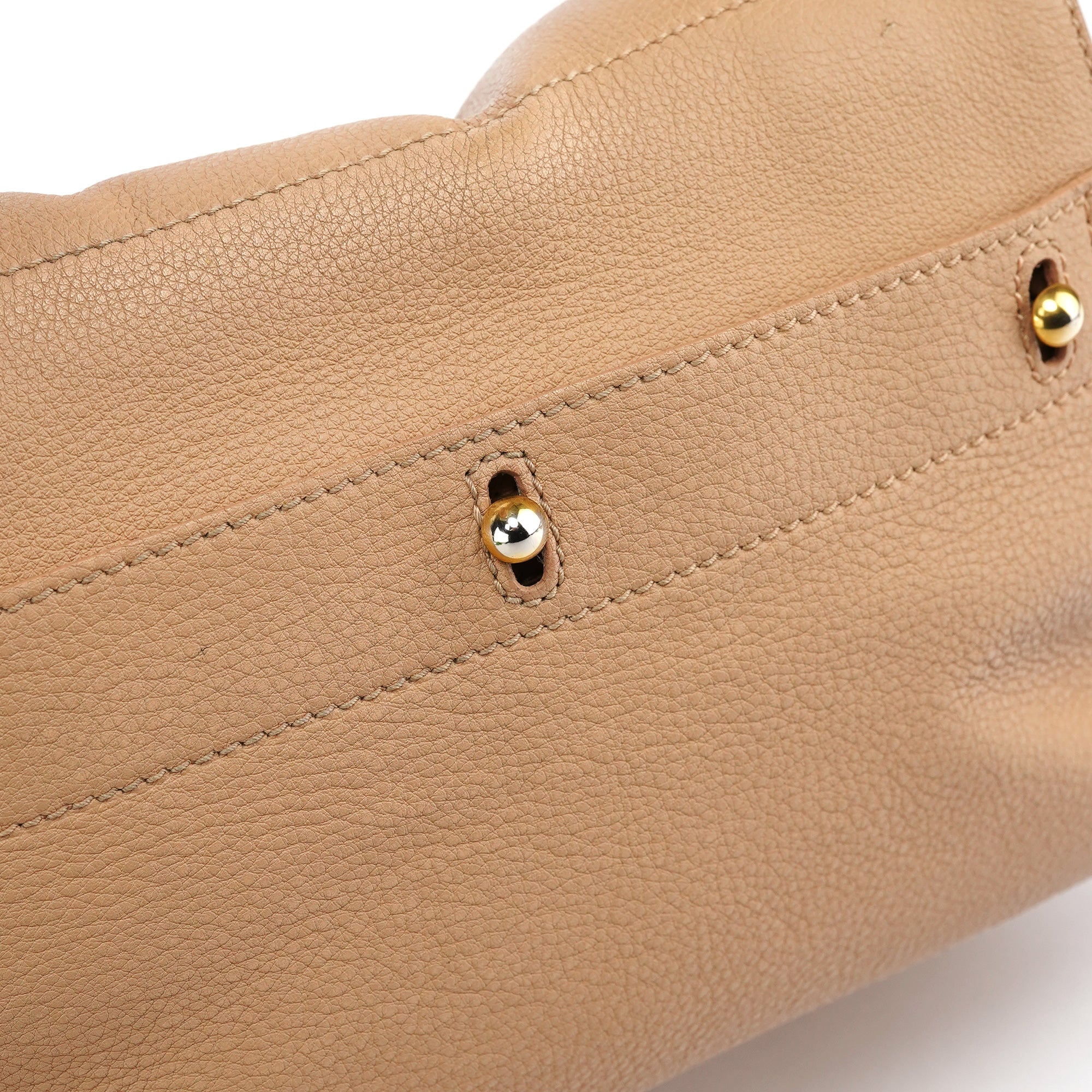 Beige Brown Leather Muse Two 2-Way Bag