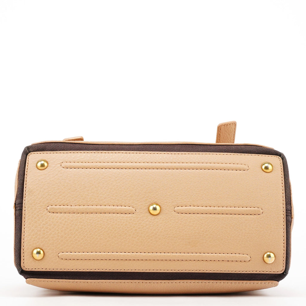 Beige Brown Leather Muse Two 2-Way Bag