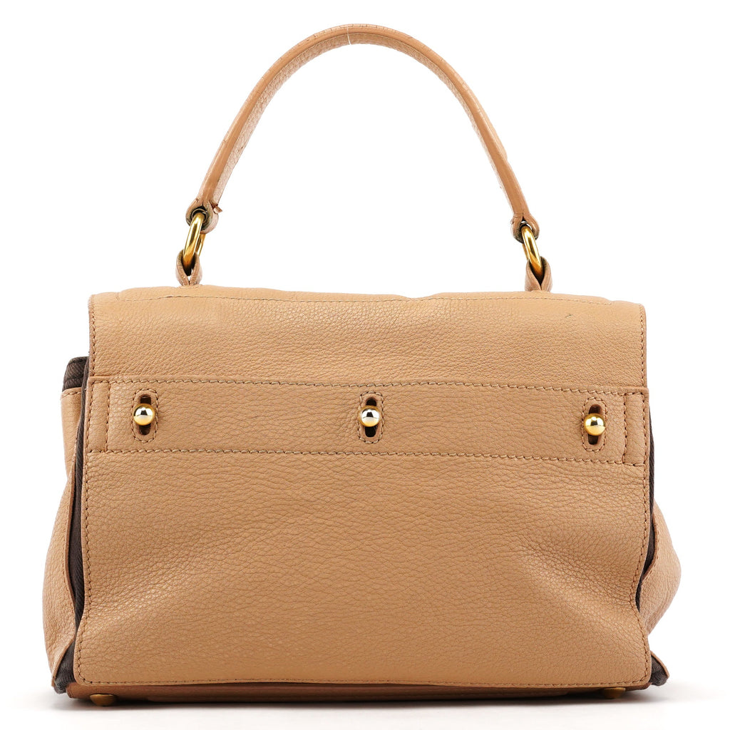 Beige Brown Leather Muse Two 2-Way Bag