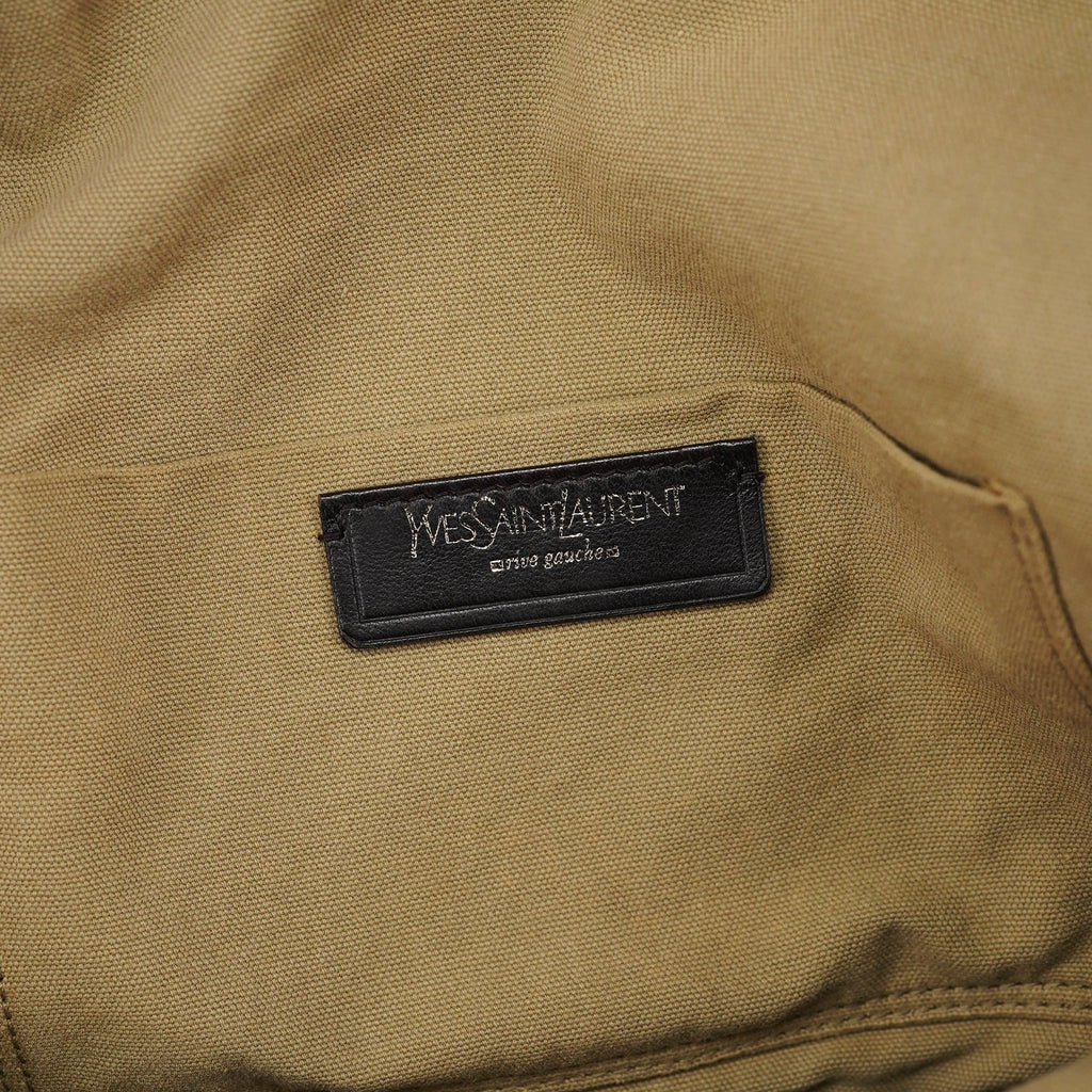 Beige Brown Raffia Downtown Tote Bag