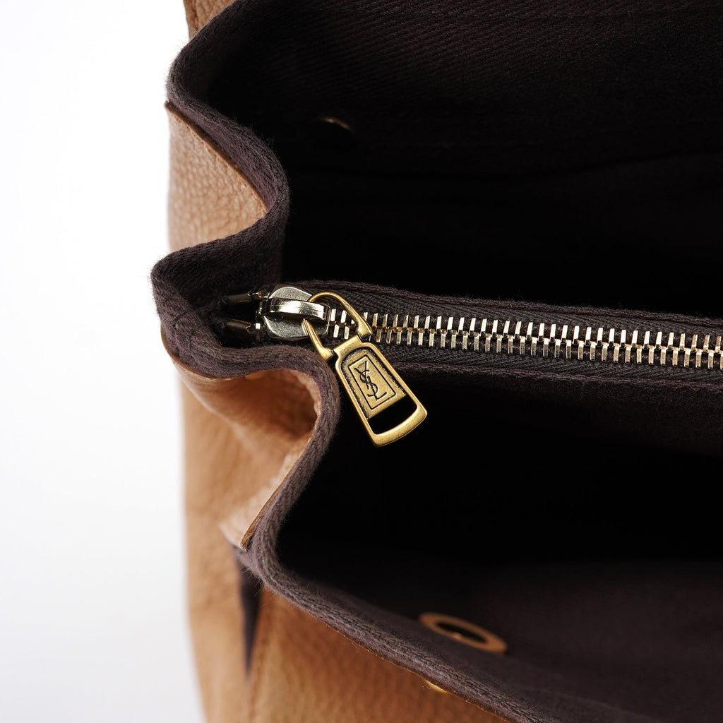 Beige Leather Muse Two 2-Way Bag