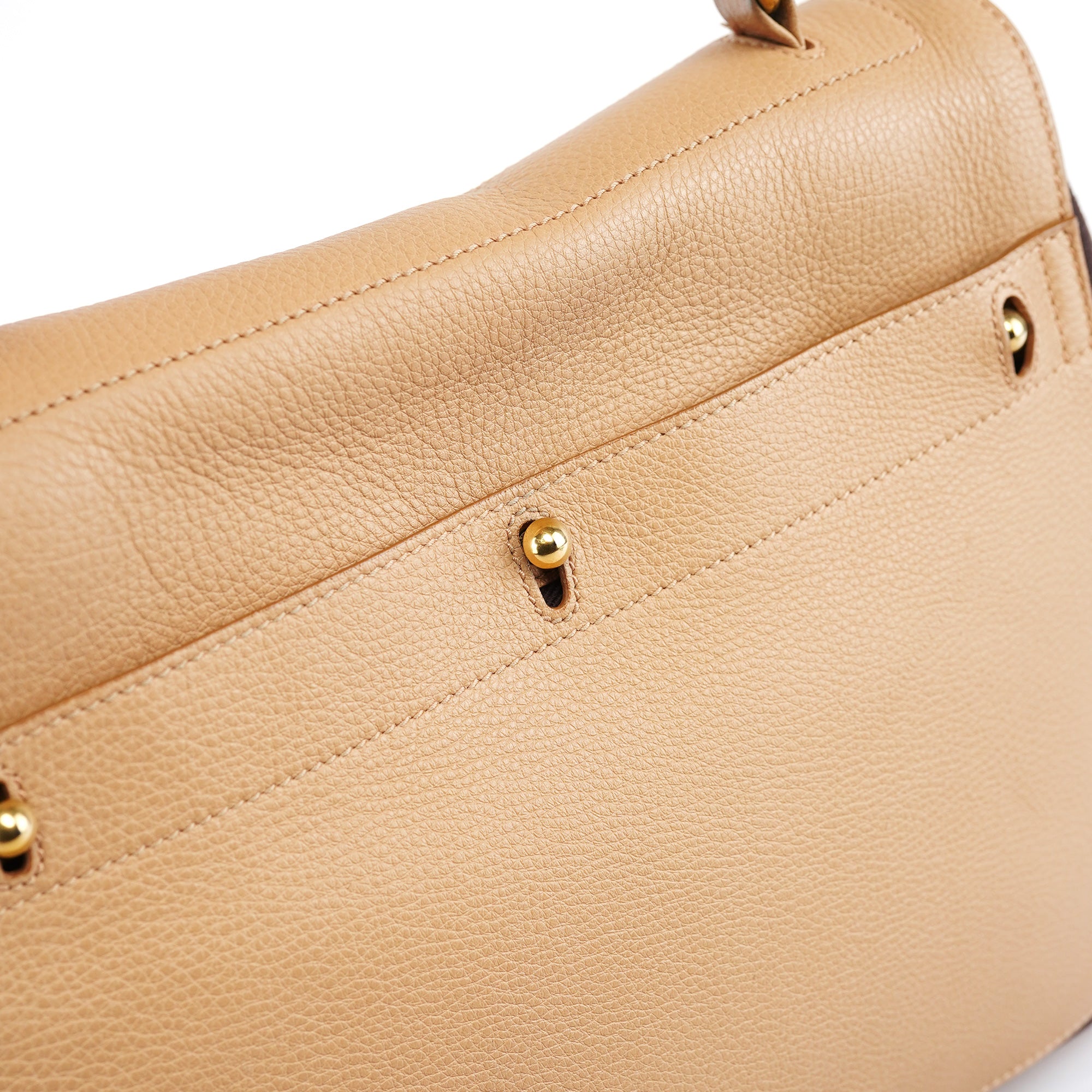 Beige Leather Muse Two 2-Way Bag