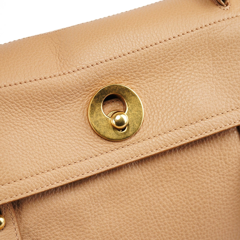Beige Leather Muse Two 2-Way Bag