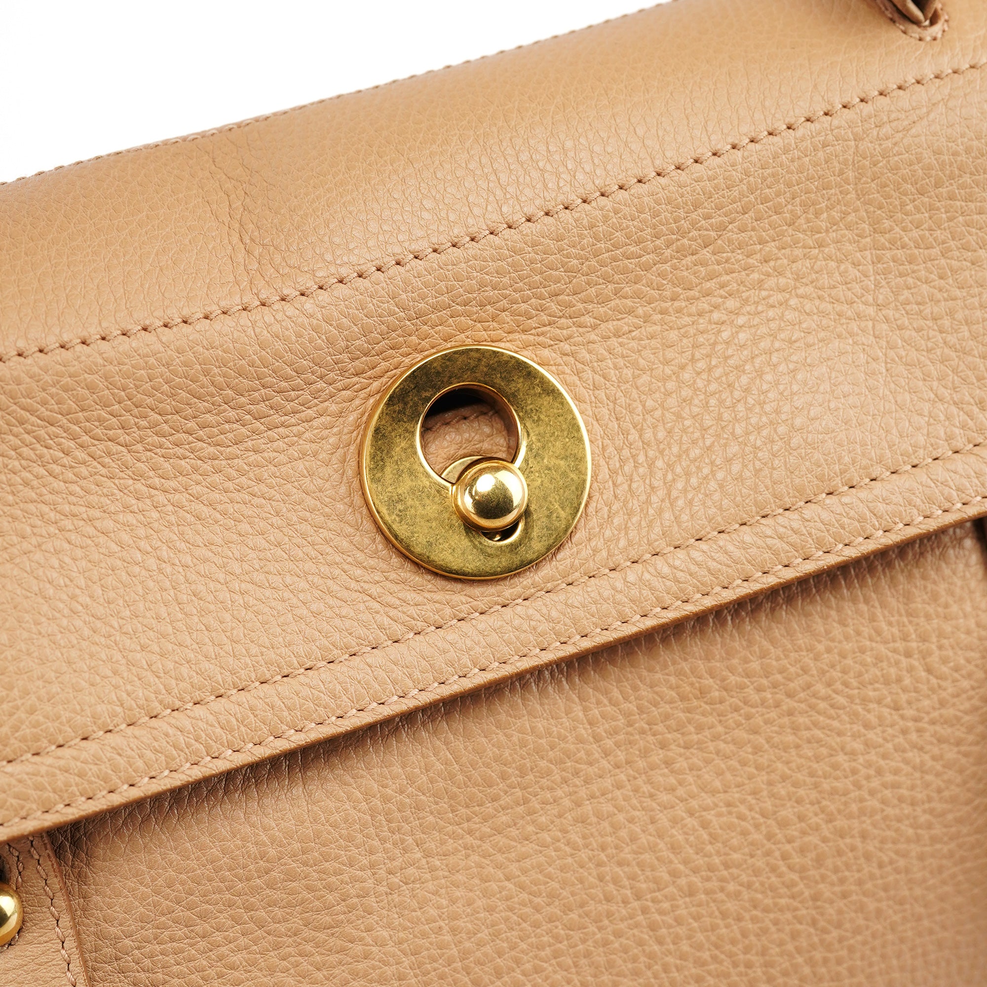 Beige Leather Muse Two 2-Way Bag