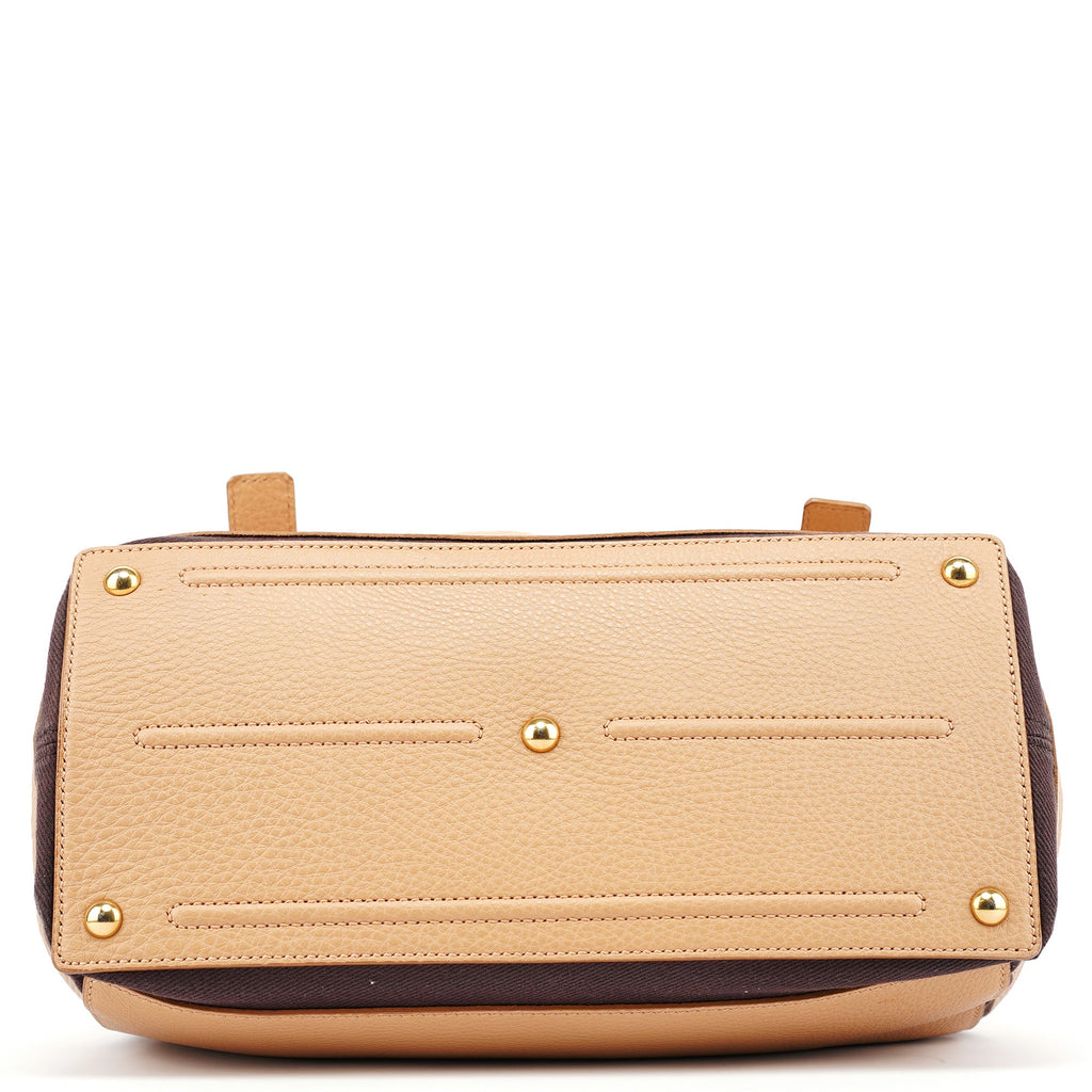 Beige Leather Muse Two 2-Way Bag