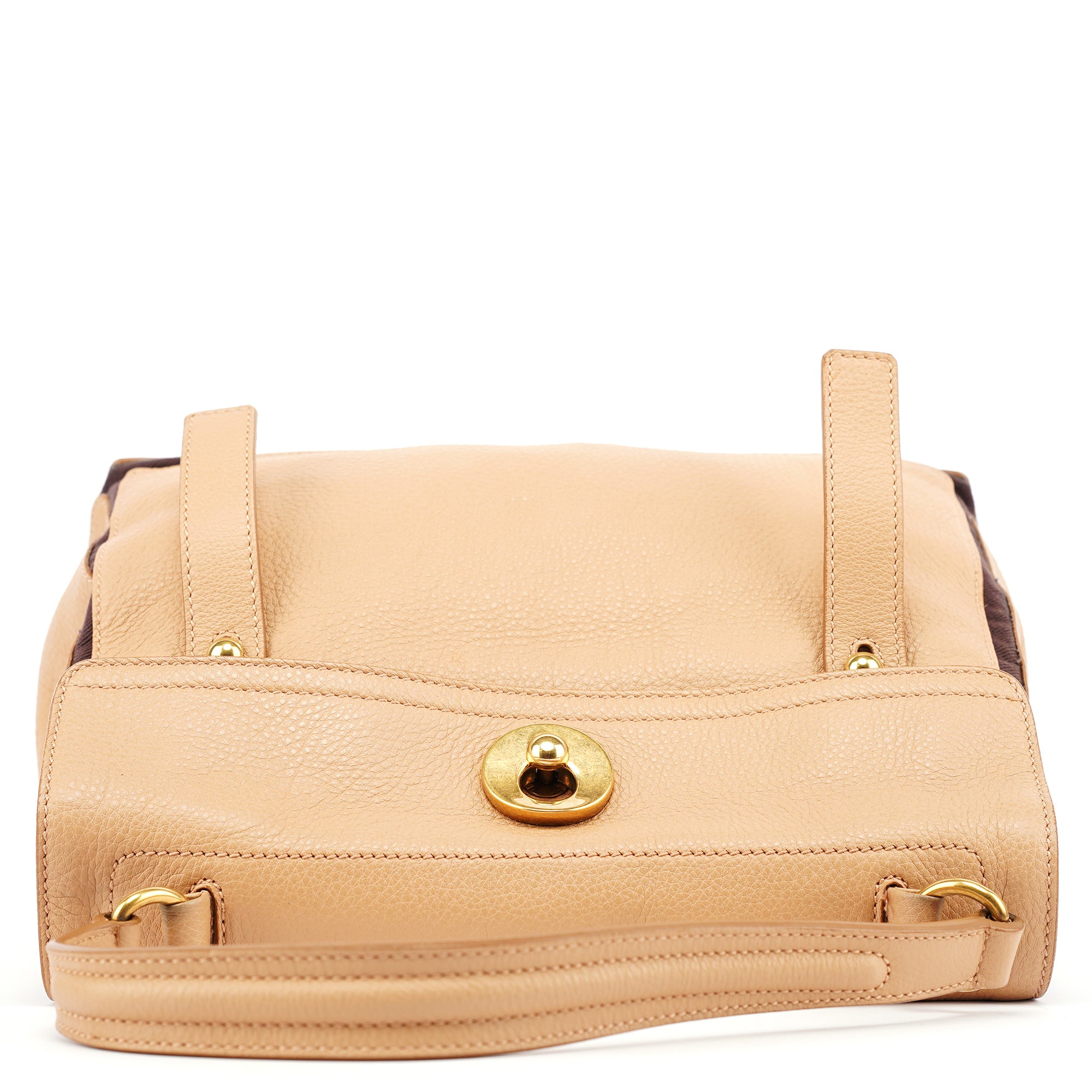 Beige Leather Muse Two 2-Way Bag