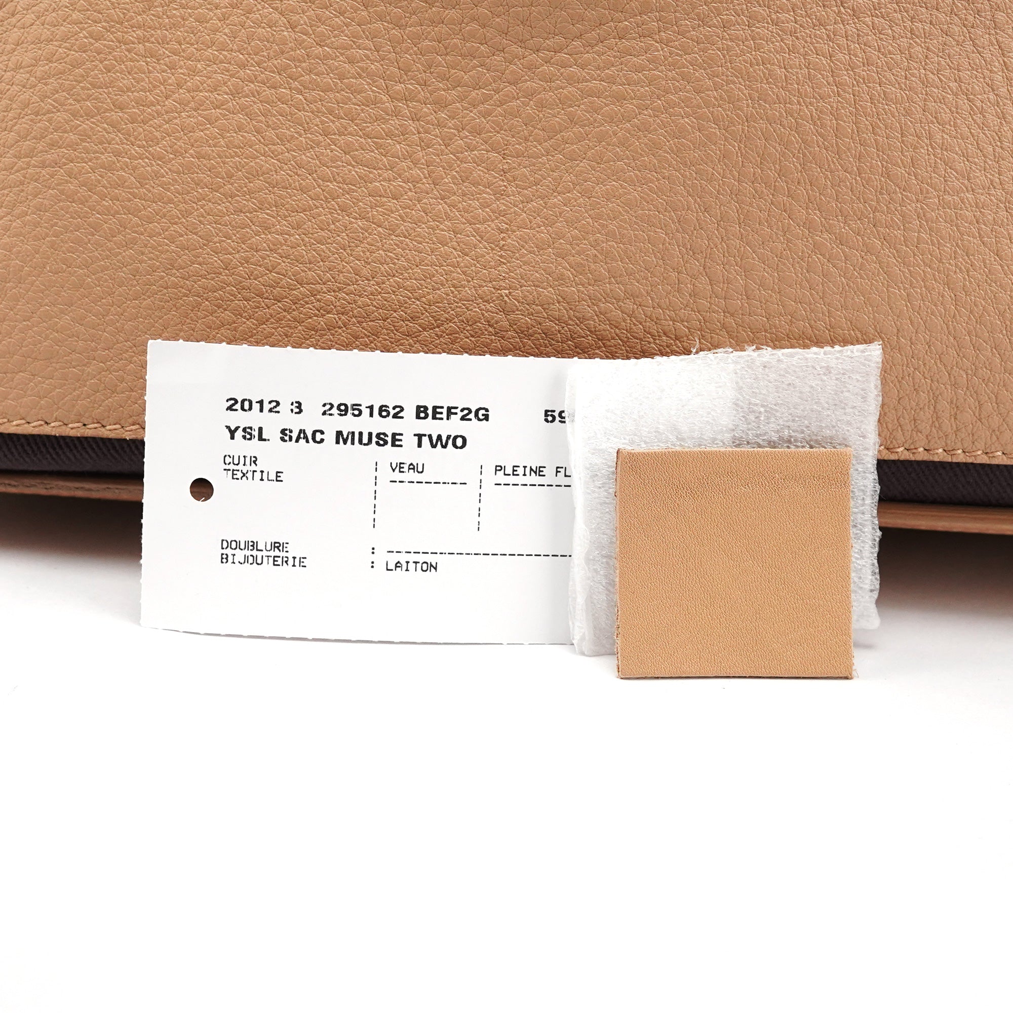 Beige Leather Muse Two 2-Way Bag