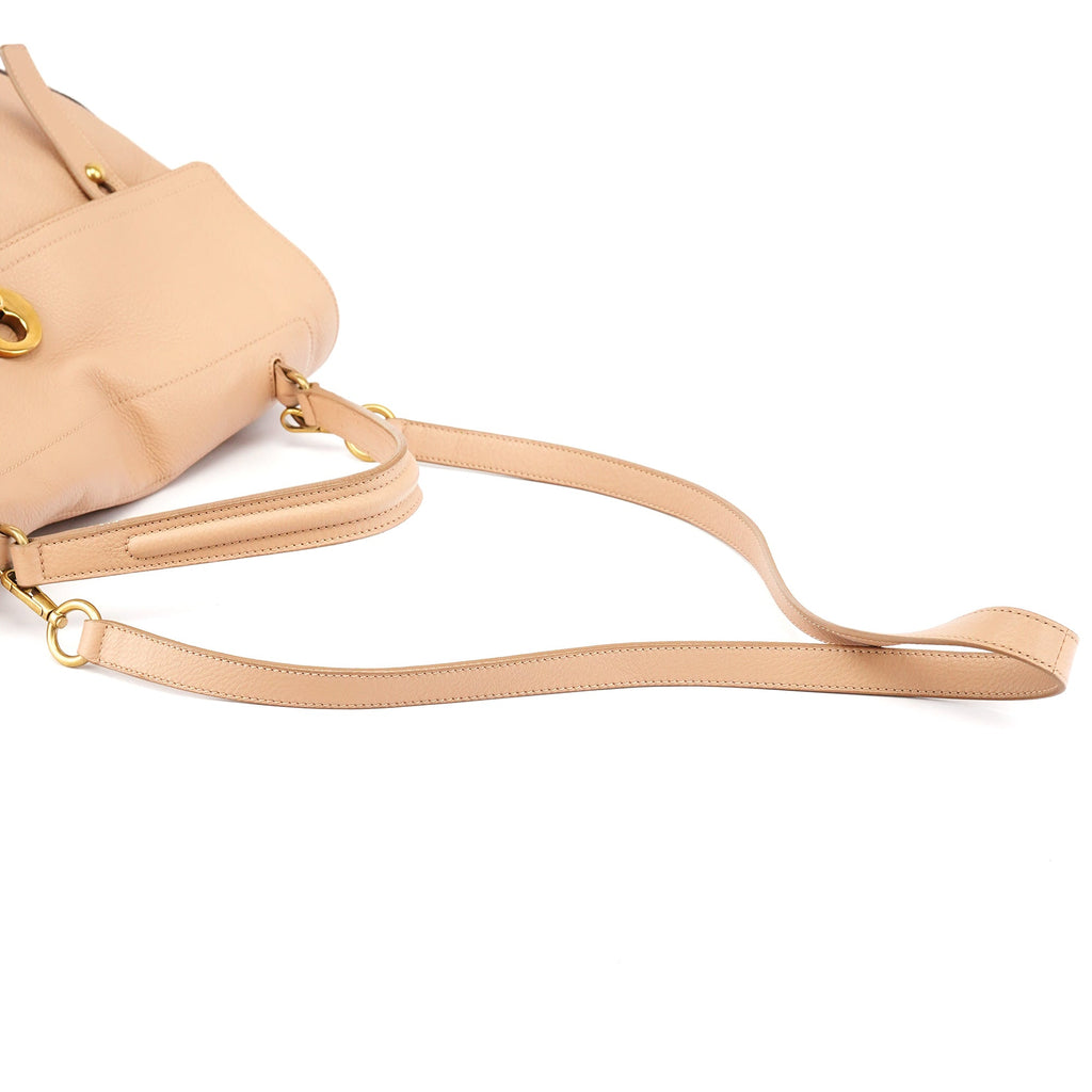 Beige Leather Muse Two 2-Way Bag