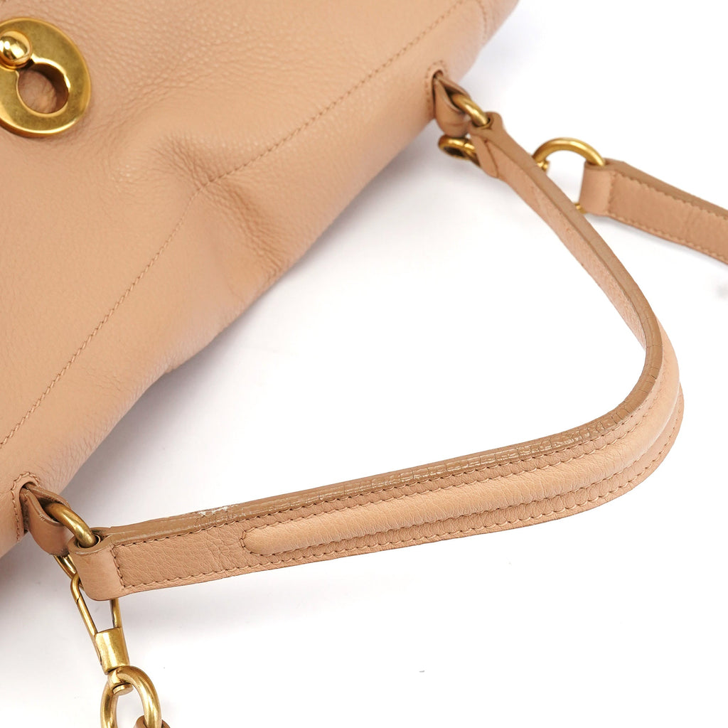 Beige Leather Muse Two 2-Way Bag