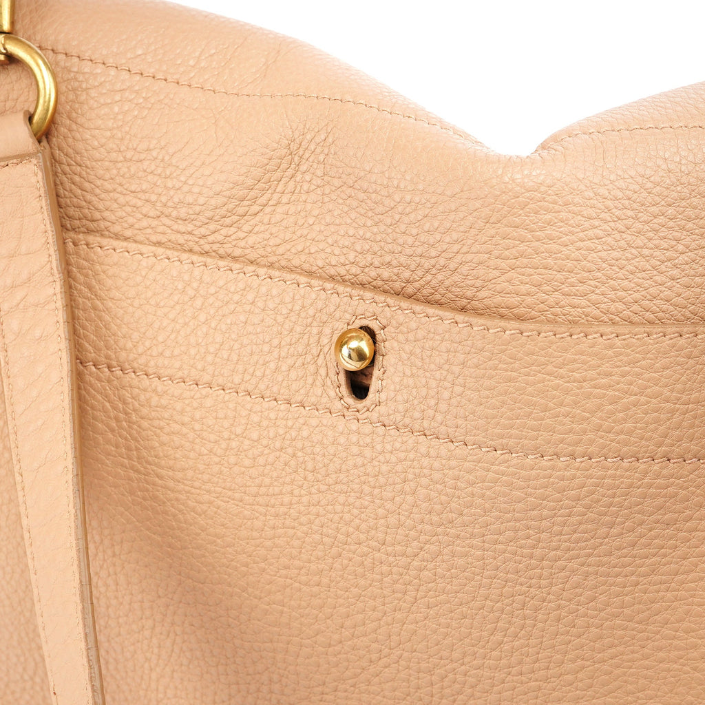 Beige Leather Muse Two 2-Way Bag