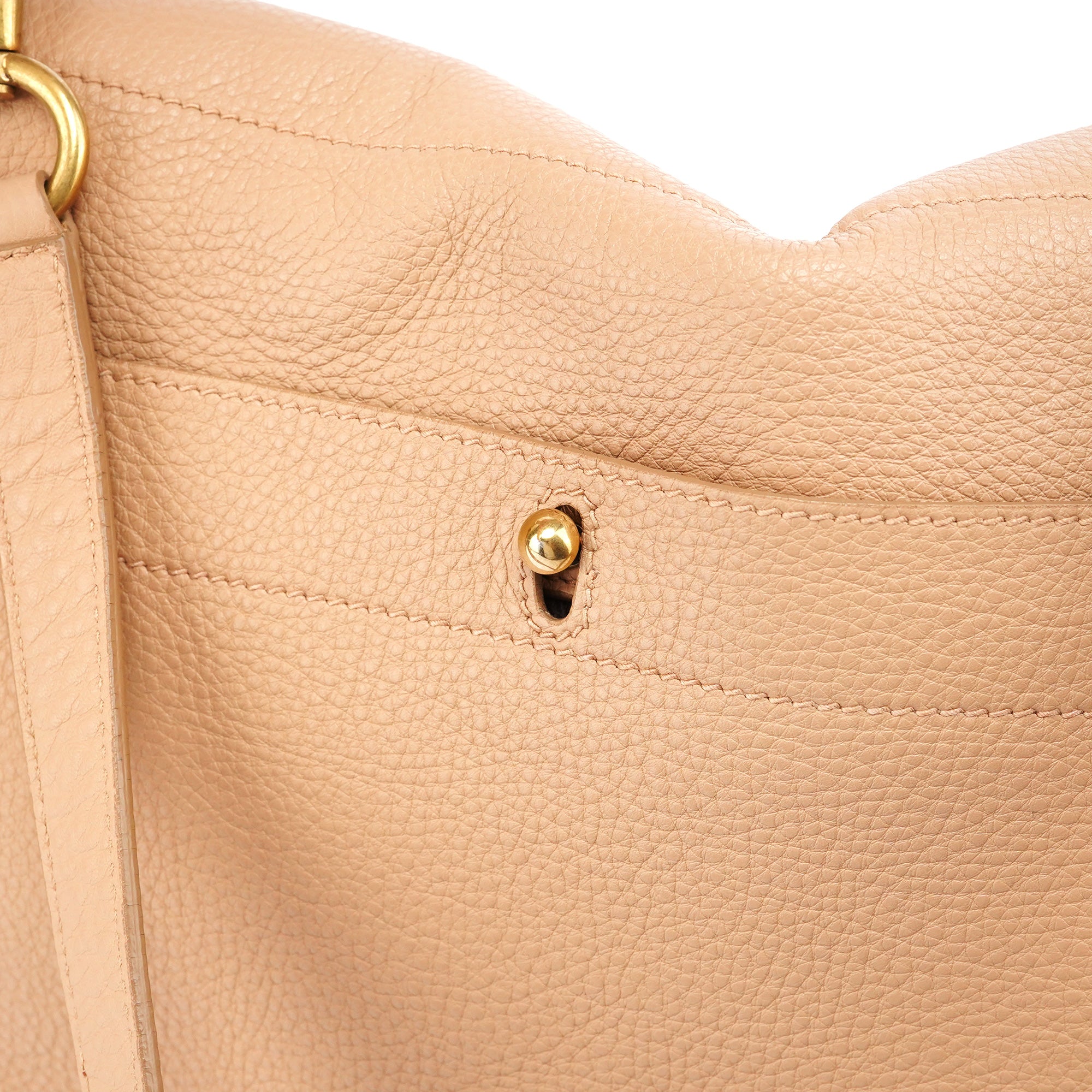 Beige Leather Muse Two 2-Way Bag