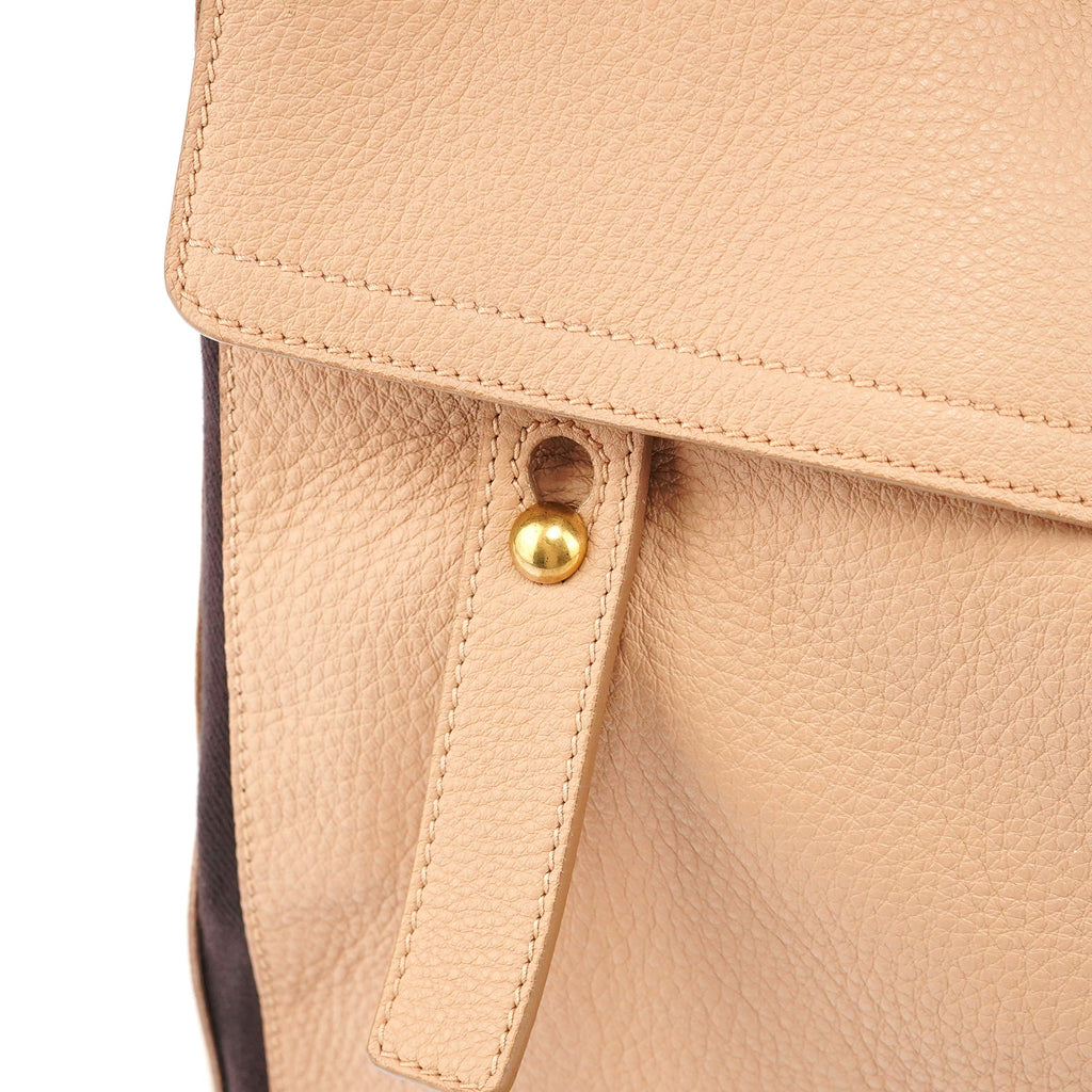 Beige Leather Muse Two 2-Way Bag