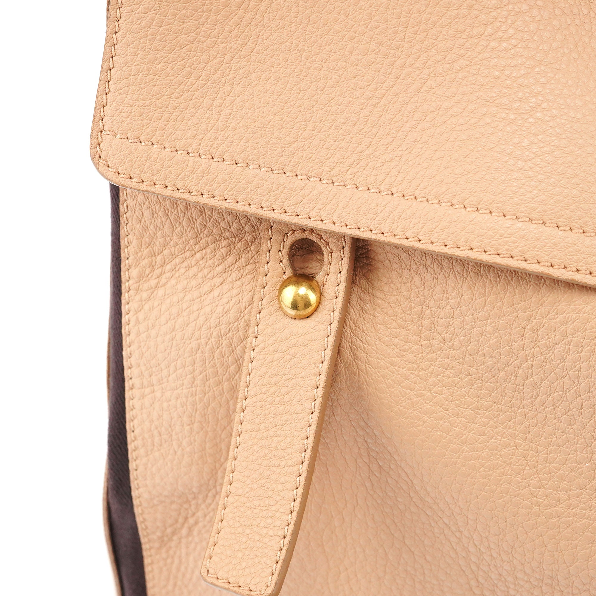 Beige Leather Muse Two 2-Way Bag