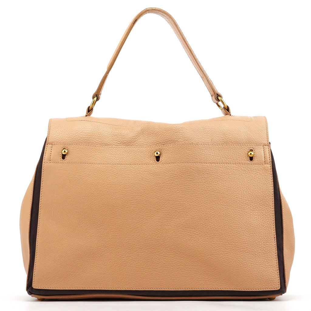 Beige Leather Muse Two 2-Way Bag