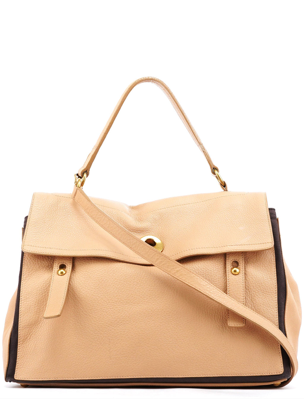 Beige Leather Muse Two 2-Way Bag