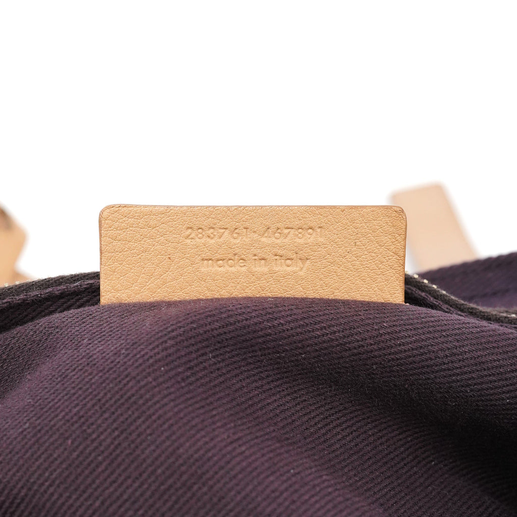 Beige Leather Muse Two Bag