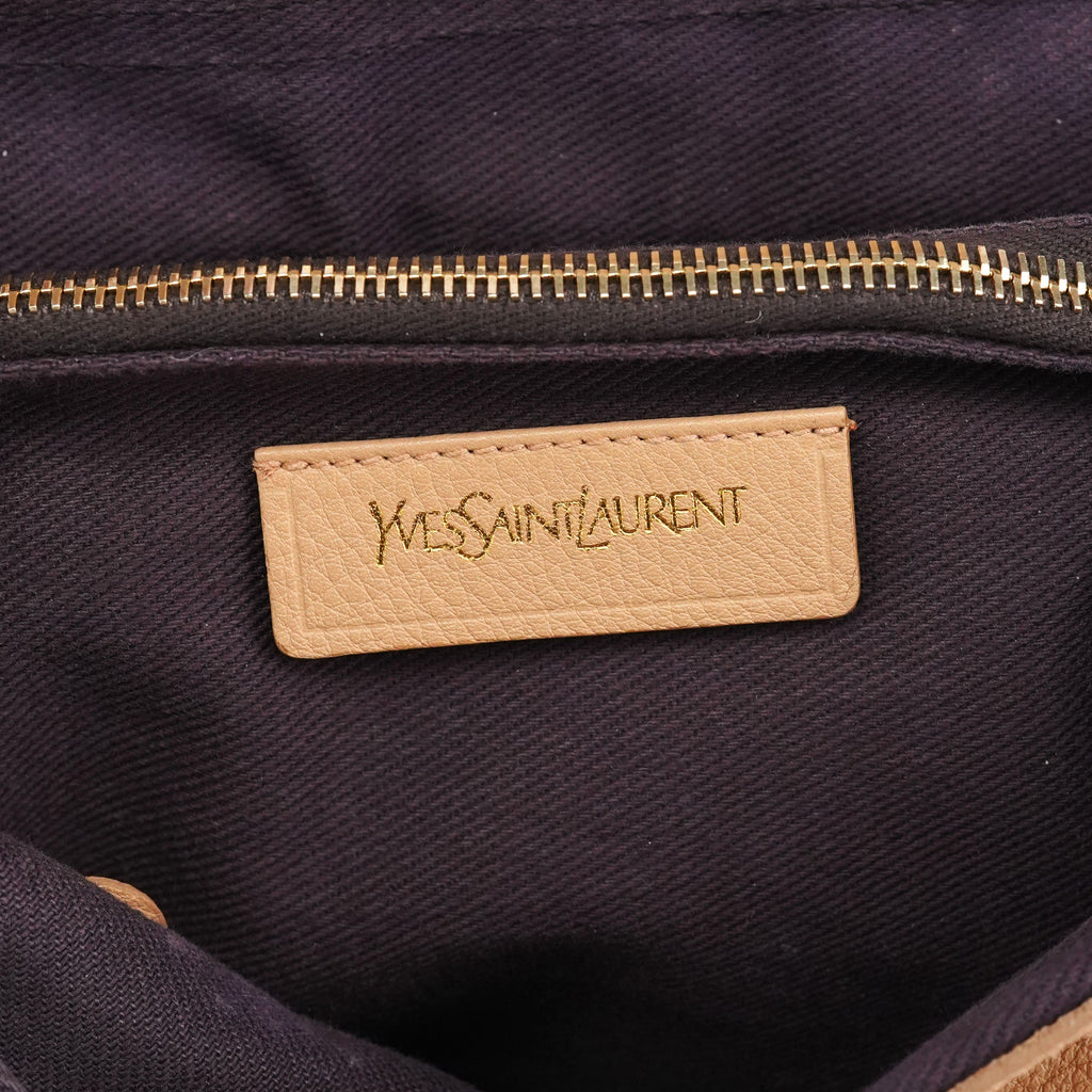 Beige Leather Muse Two Bag
