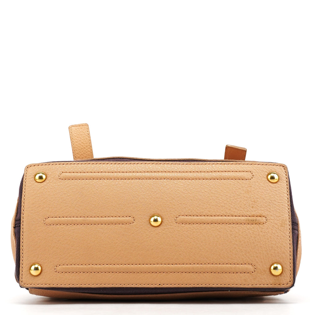 Beige Leather Muse Two Bag