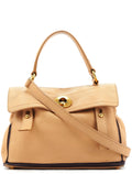 Beige Leather Muse Two Bag