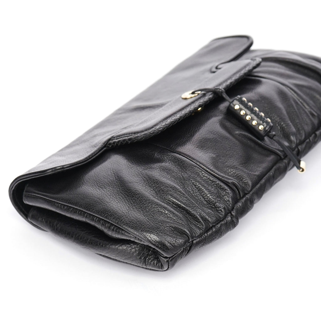 Black Calfskin Clutch Bag