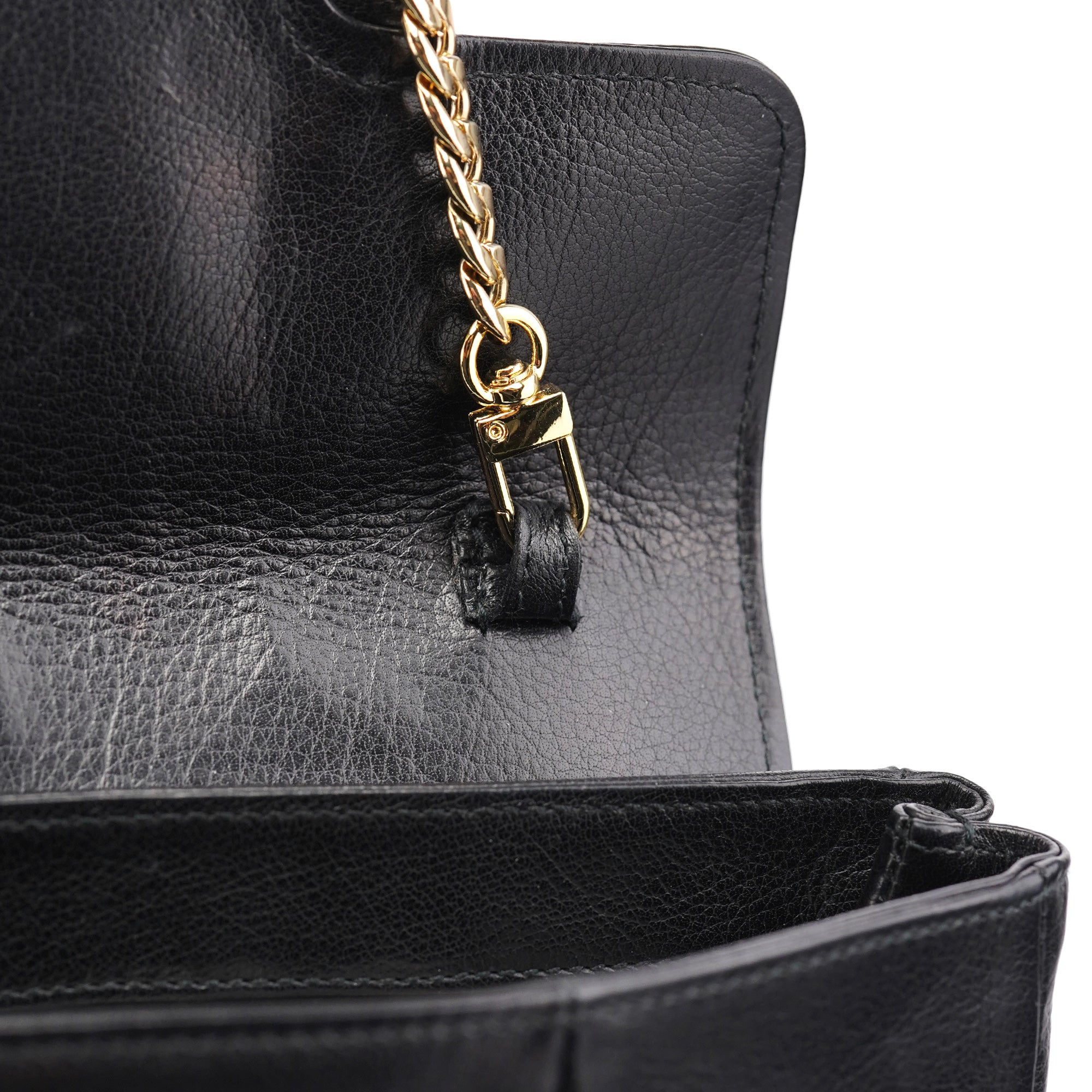 Black Calfskin Clutch Bag