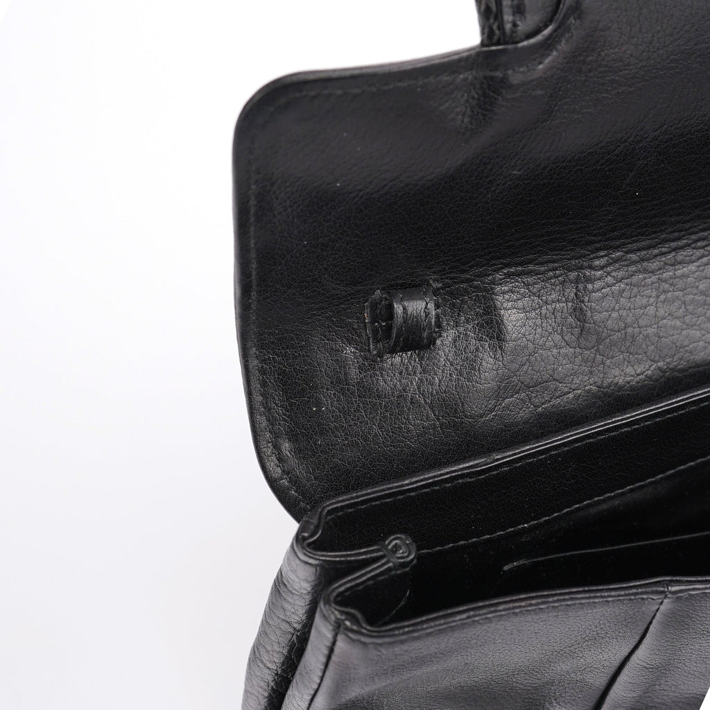 Black Calfskin Clutch Bag