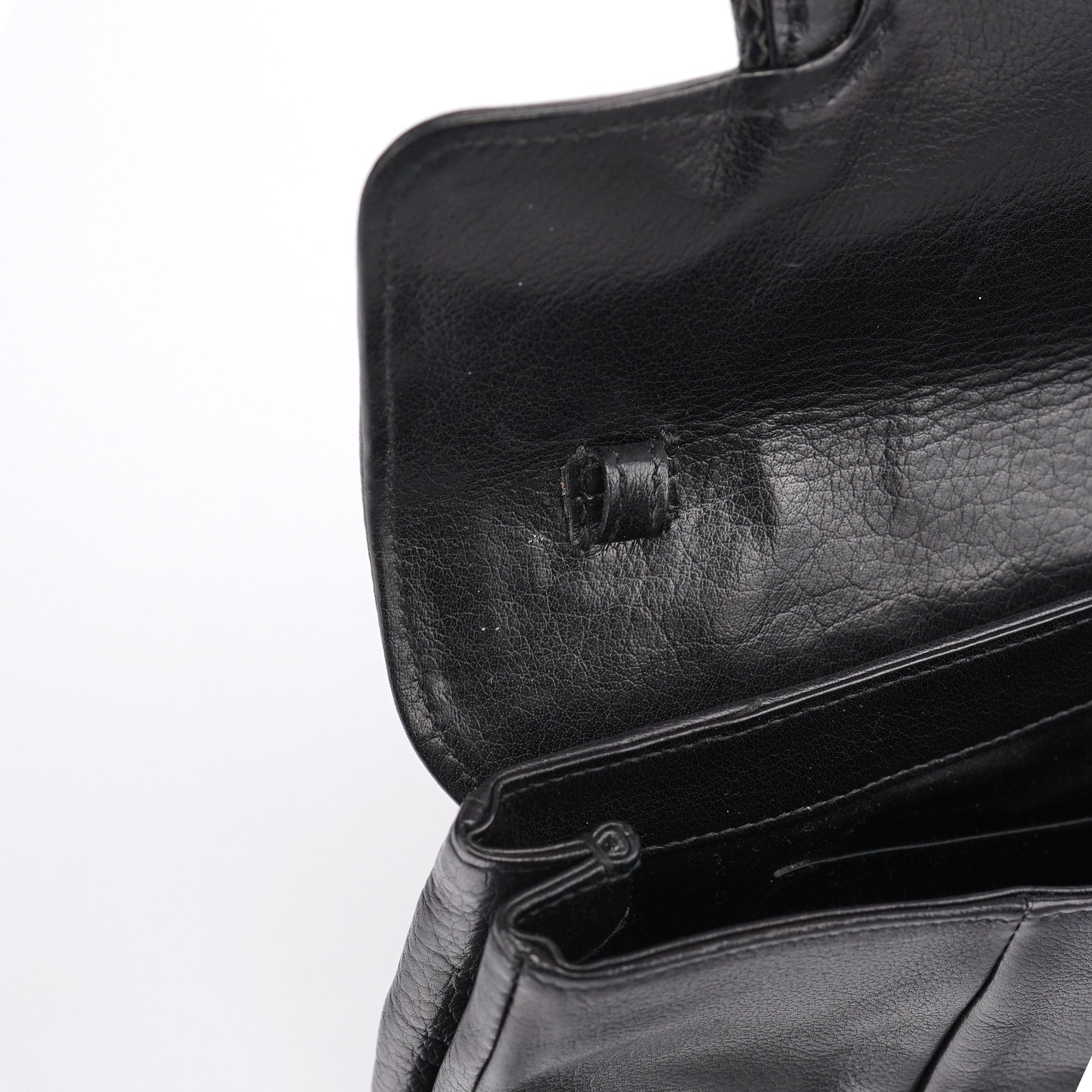 Black Calfskin Clutch Bag