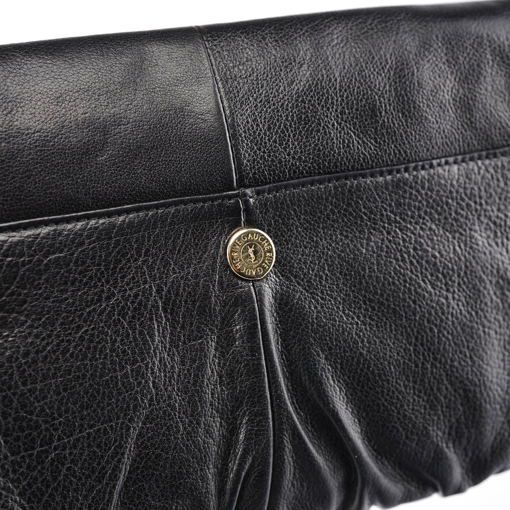 Black Calfskin Clutch Bag