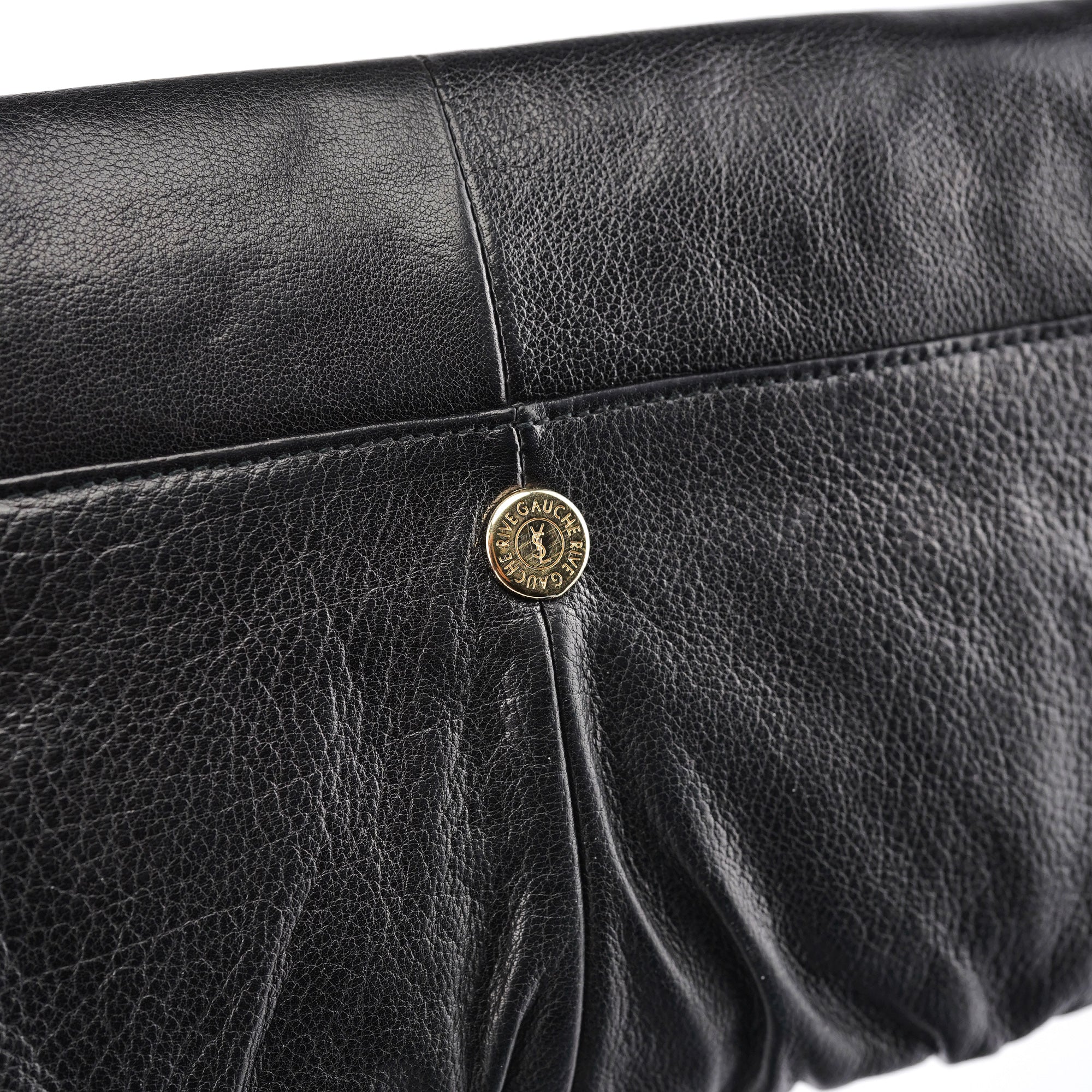 Black Calfskin Clutch Bag