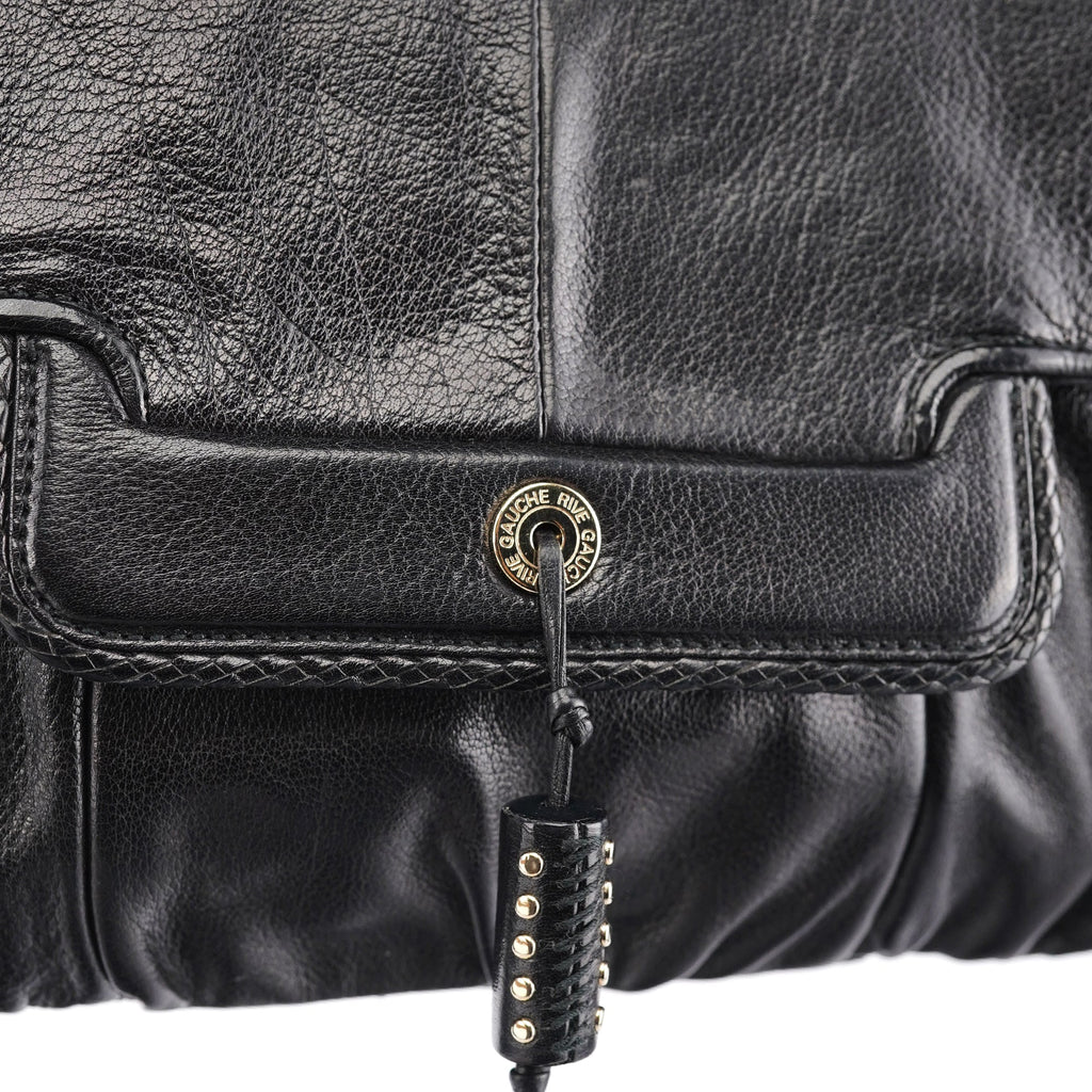 Black Calfskin Clutch Bag