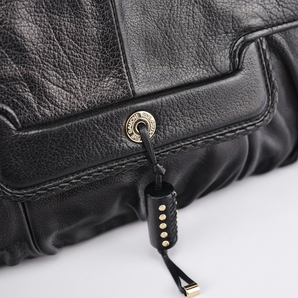 Black Calfskin Clutch Bag
