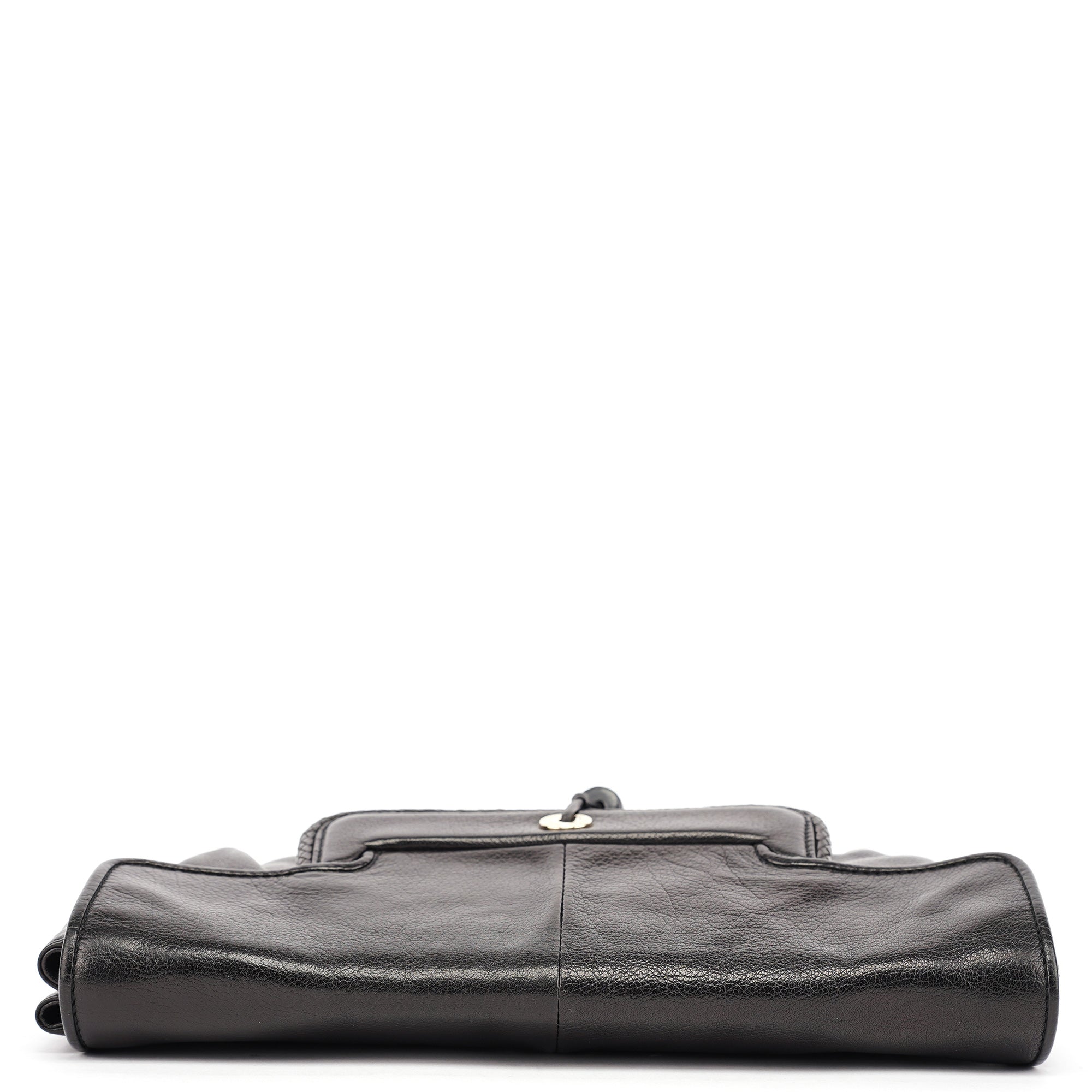 Black Calfskin Clutch Bag