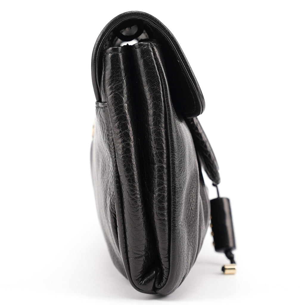Black Calfskin Clutch Bag