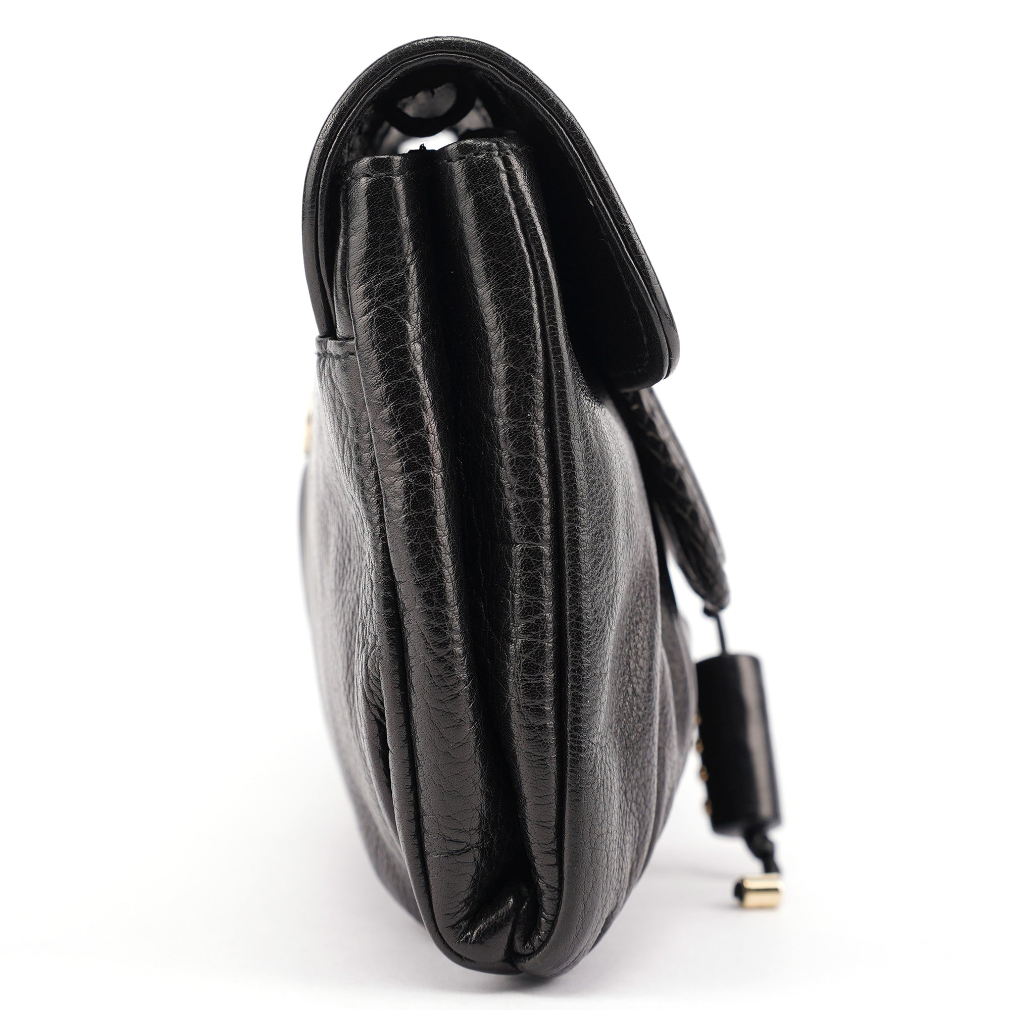 Black Calfskin Clutch Bag