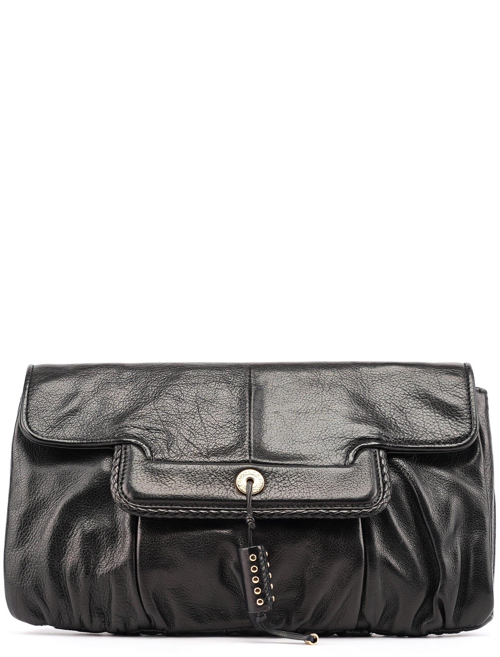 Black Calfskin Clutch Bag