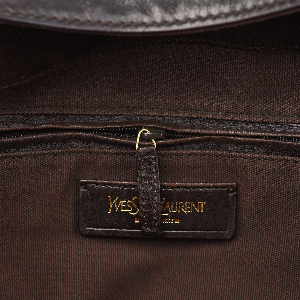 Black Calfskin Downtown Tote Bag