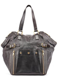 Black Calfskin Downtown Tote Bag