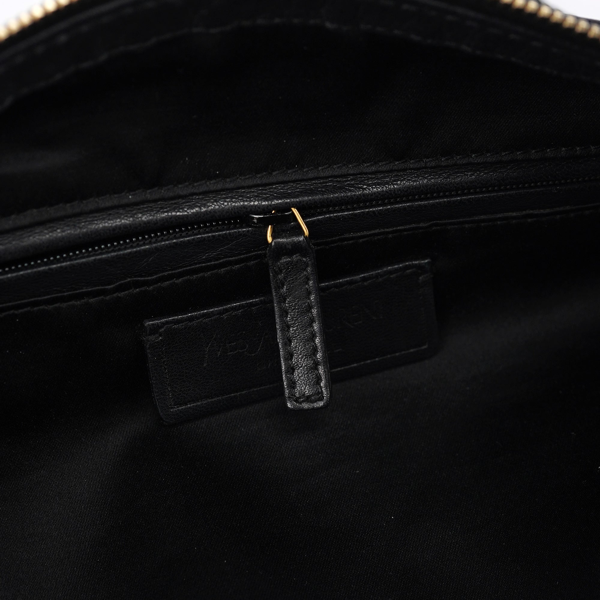 Black Calfskin Leather Muse Tote Bag