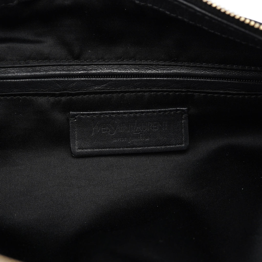 Black Calfskin Leather Muse Tote Bag