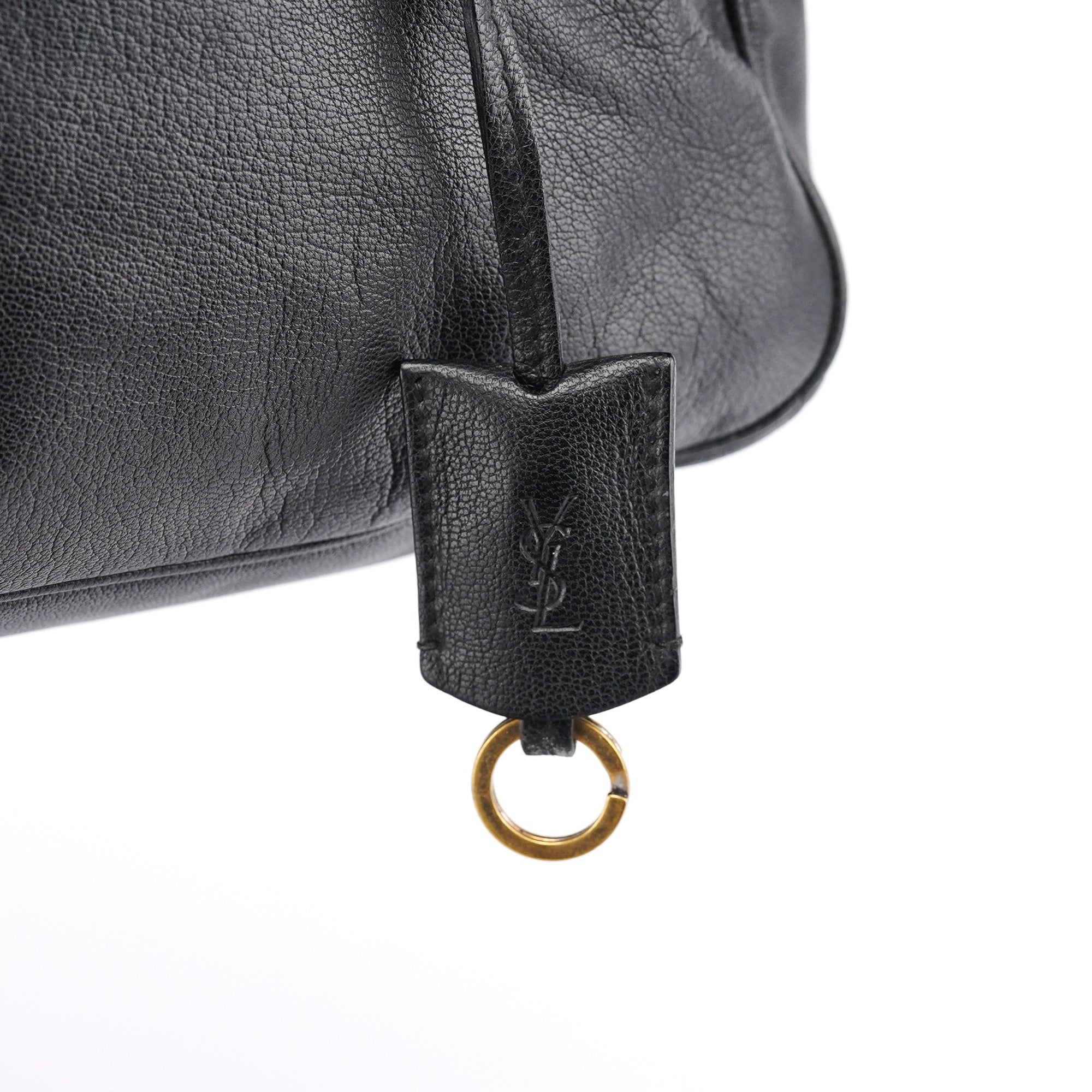 Black Calfskin Leather Muse Tote Bag