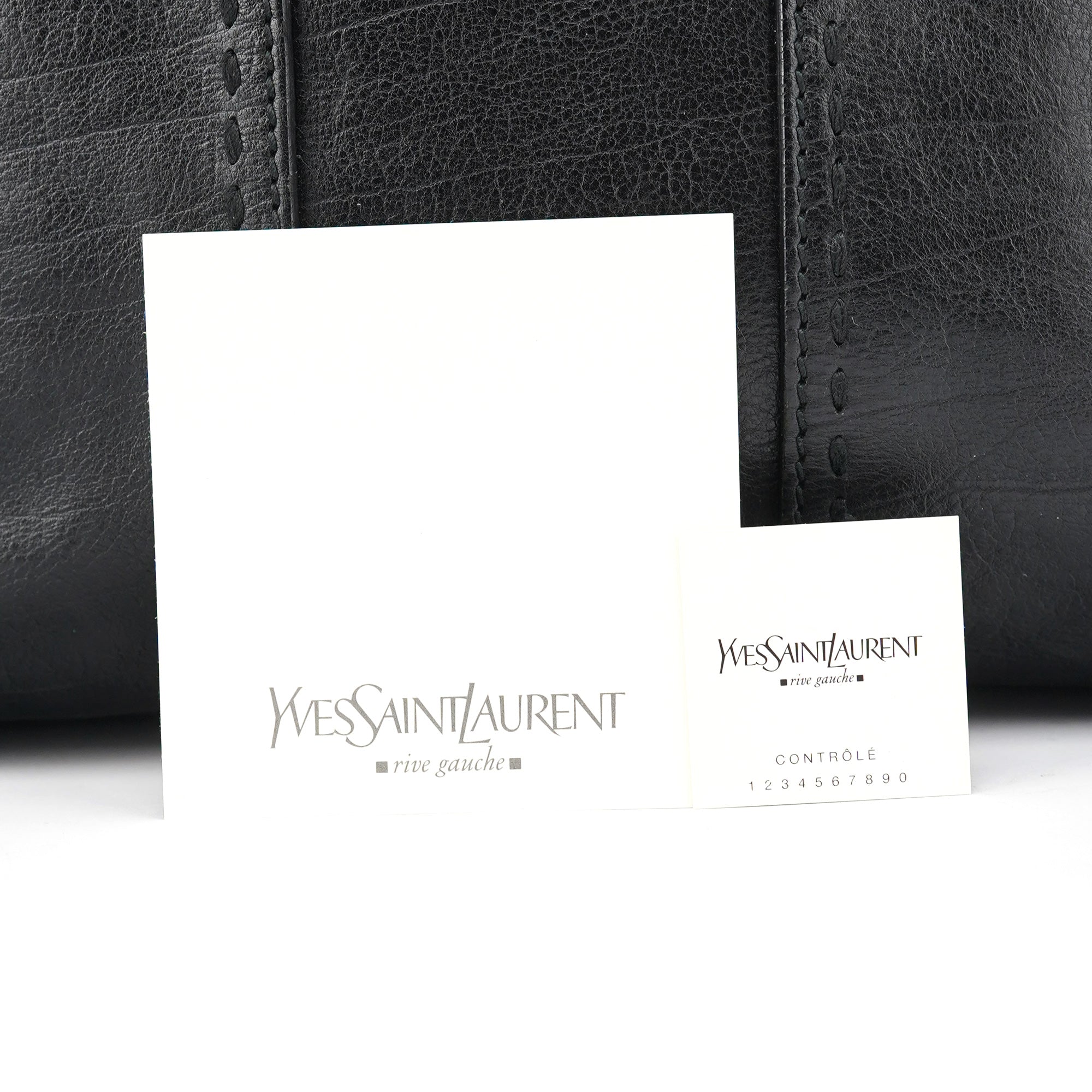 Black Calfskin Leather Muse Tote Bag