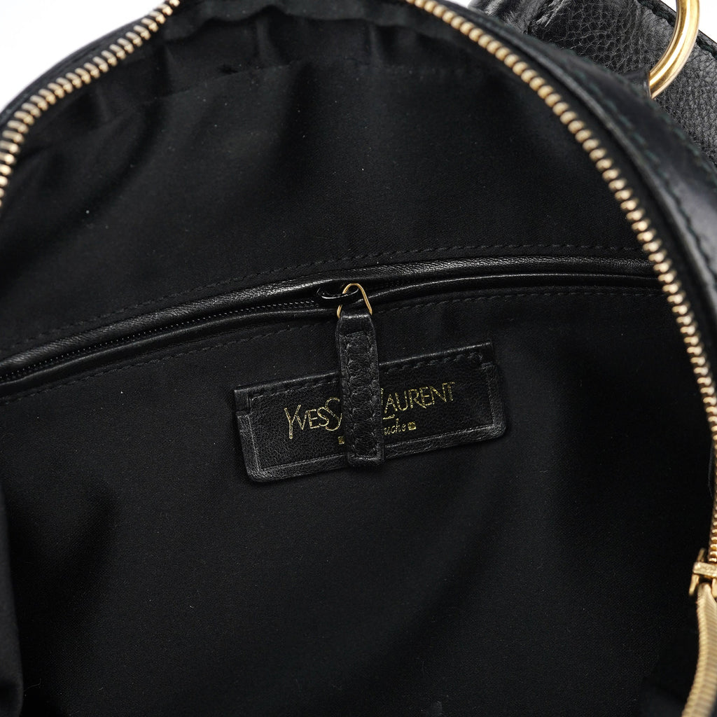 Black Calfskin Leather Muse Tote Bag