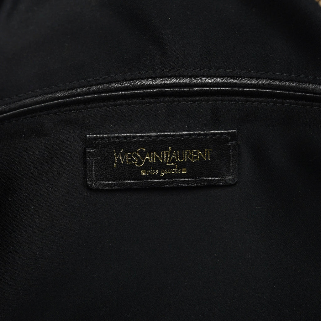 Black Calfskin Leather Muse Tote Bag