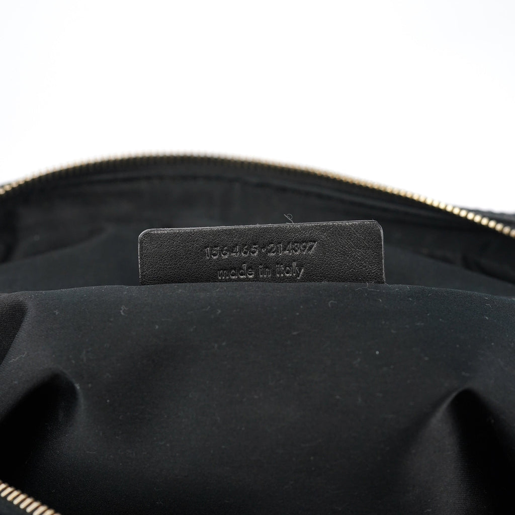 Black Calfskin Leather Muse Tote Bag