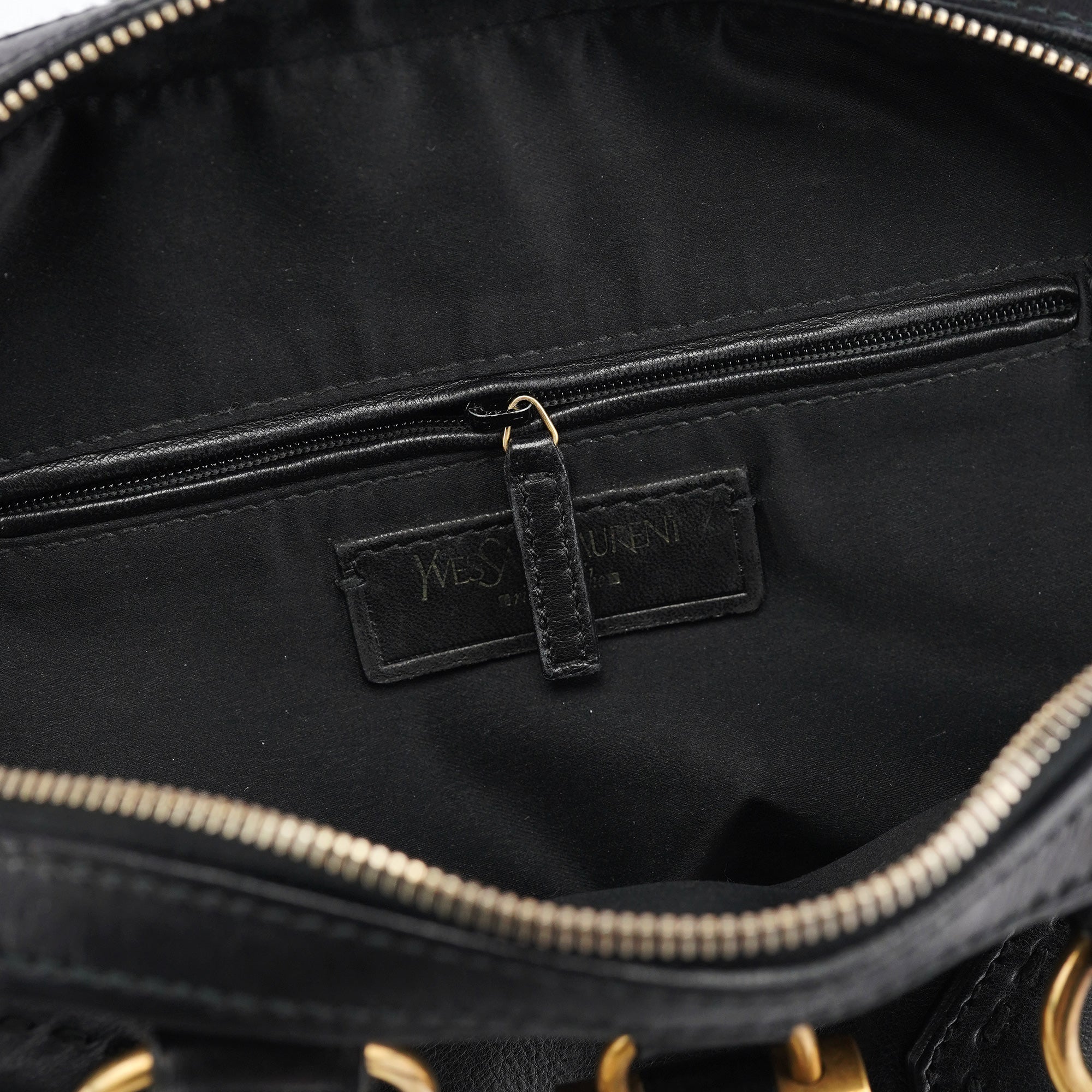 Black Calfskin Leather Muse Tote Bag