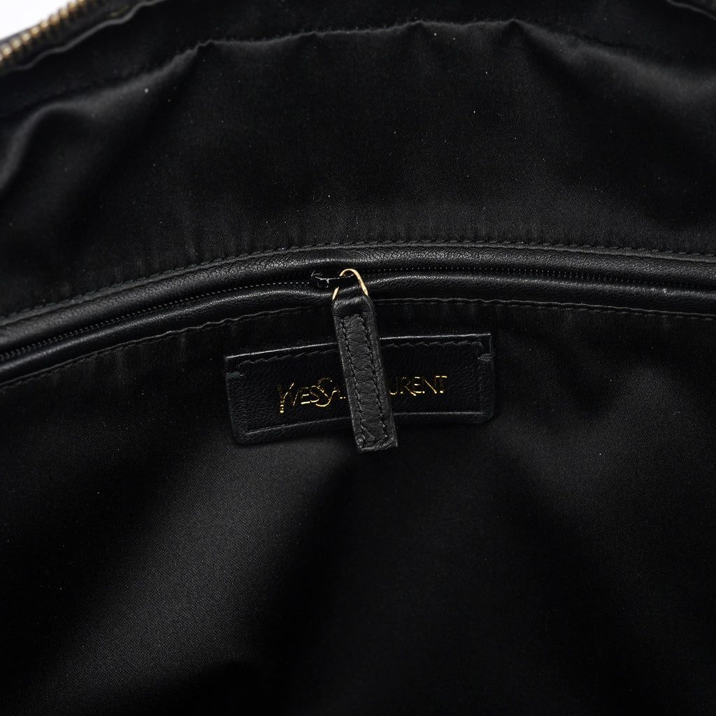 Black Calfskin Leather Muse Tote Bag